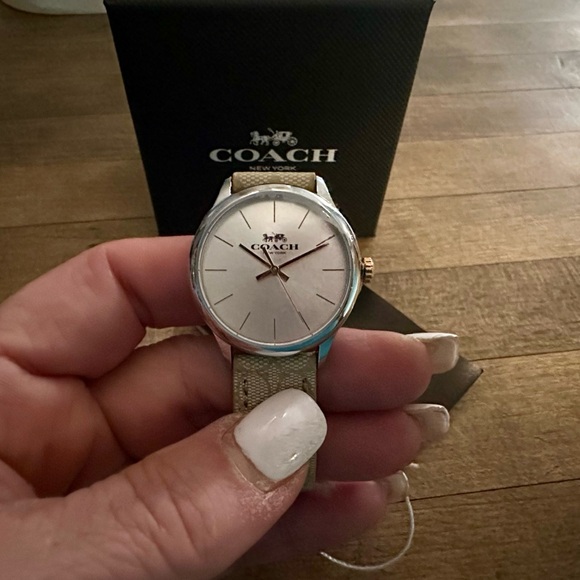 Coach Ivory Ruby Watch, 32 Mm Signature Canvas Wristwatch - Picture 6 of 16